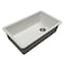 Msi White Single Bowl 31in X 19in Quartz Undermount  Kitchen Sink ZOR-QTZ-SBSNK-0105 - alternate 6